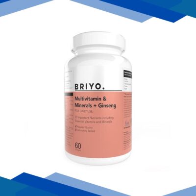 Briyo Multivitamin and Minerals + Ginseng Softgel 60’s