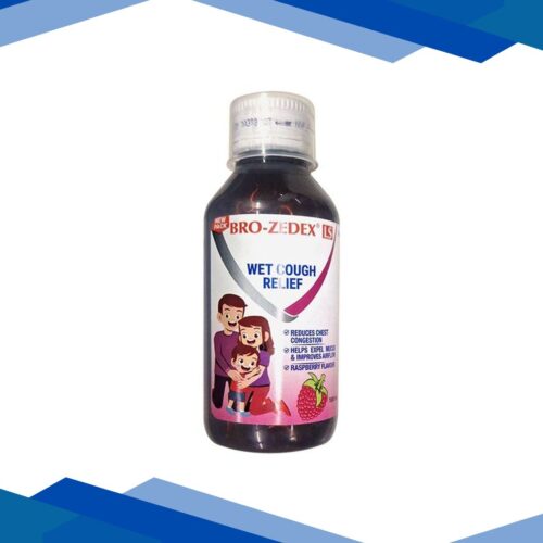 BRO ZEDEX LS WET COUGH RELIEF RASPBERRY FLAVOUR Expectorant 100ml