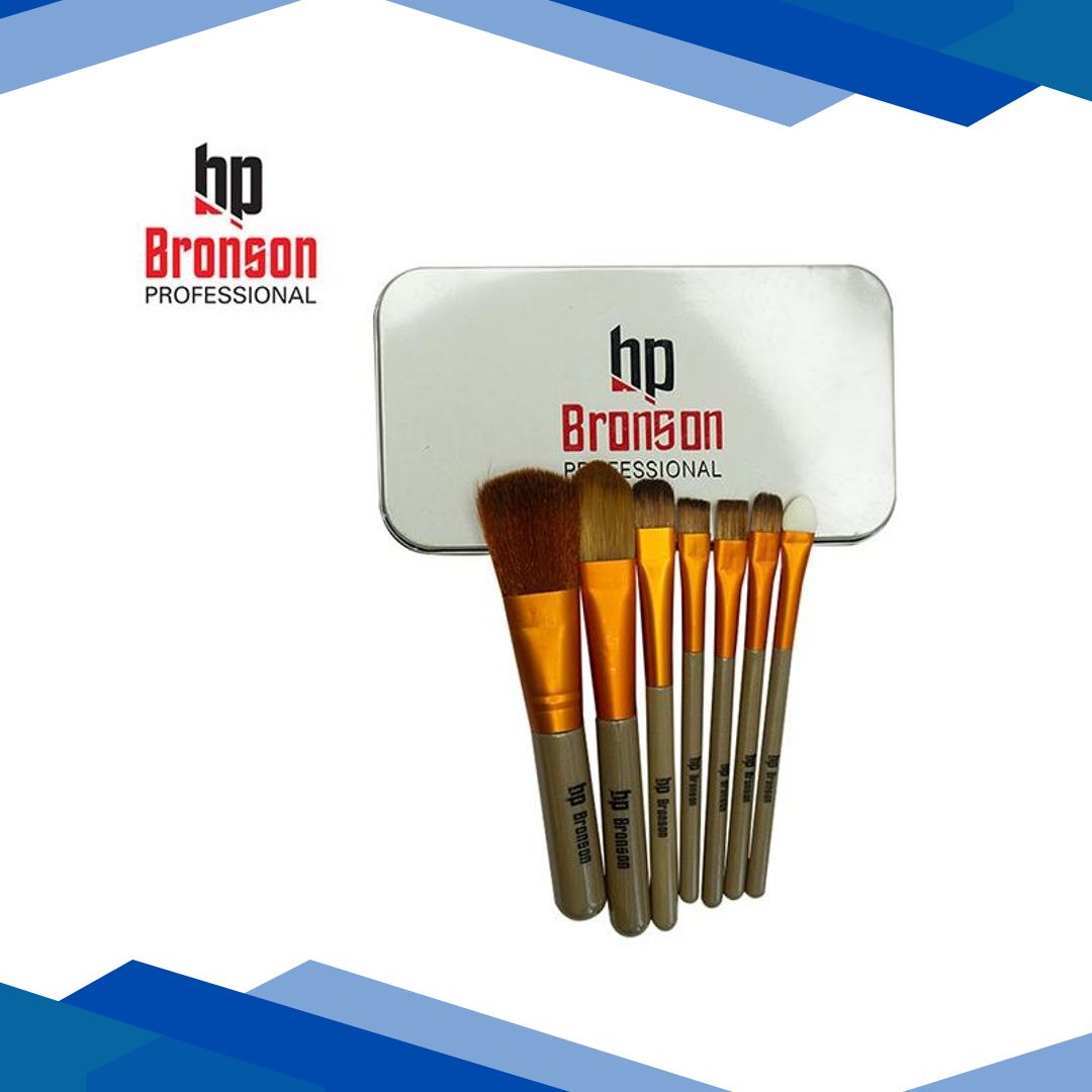 Bronson Professional Makeup Brush (Pack of 7) With Storage Box 1’s