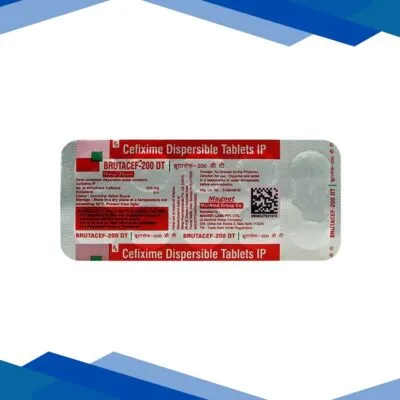 Brutacef 200 DT Orange Flavour Tablet 10’S