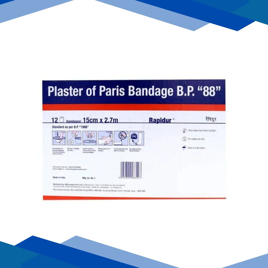 BSN Rapidur Plaster of Paris Bandage (15 cm x 2.7 mtr) 12’s
