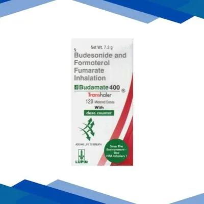 Budamate 400 with Dose Counter 120MD Transhaler 1’s