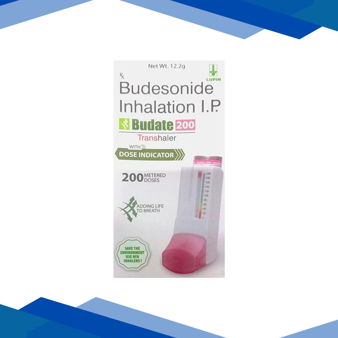 BUDATE 200 WITH DOSE COUNTER 200md Transhaler 12.2g