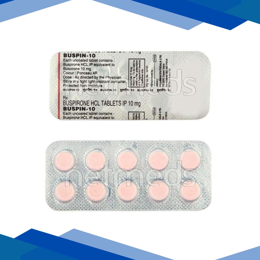 Buspin 10mg Tablet 10’S