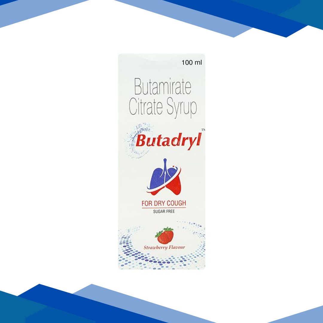 BUTADRYL SUGAR FREE STRAWBERRY FLAVOUR Syrup 100ml