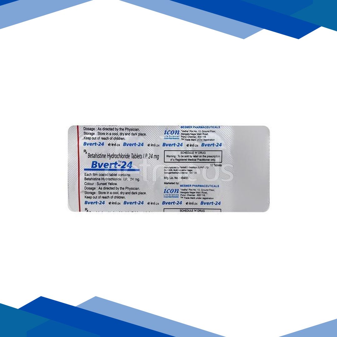 Bvert 8mg Tablet 10’S