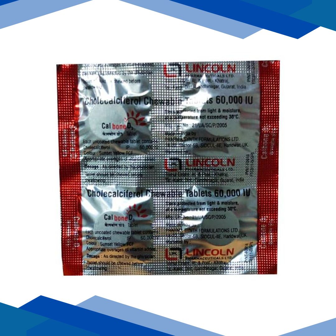 Calbone D3 60000IU Tablet 4’S