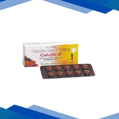 CALCIFIT D Delicious Mixed Fruit Flavoured chewable Tablet 10’s