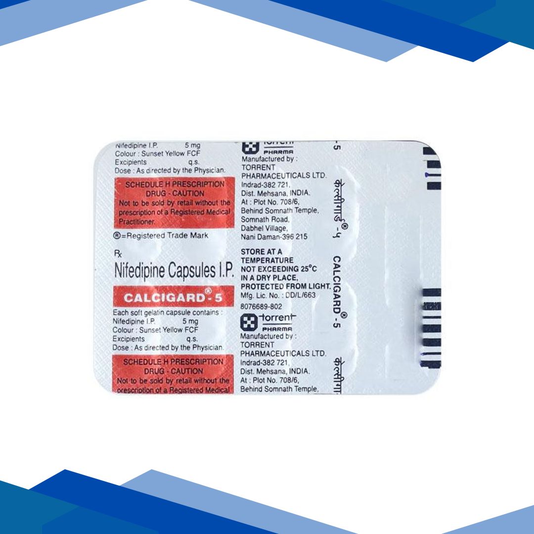 Calcigard 5mg Capsule 10’S