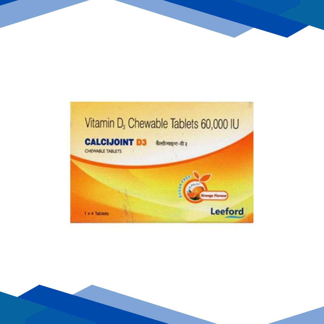 CALCIJOINT D3 SUGAR FREE ORANGE FLAVOUR Chewable Tablet 4’s