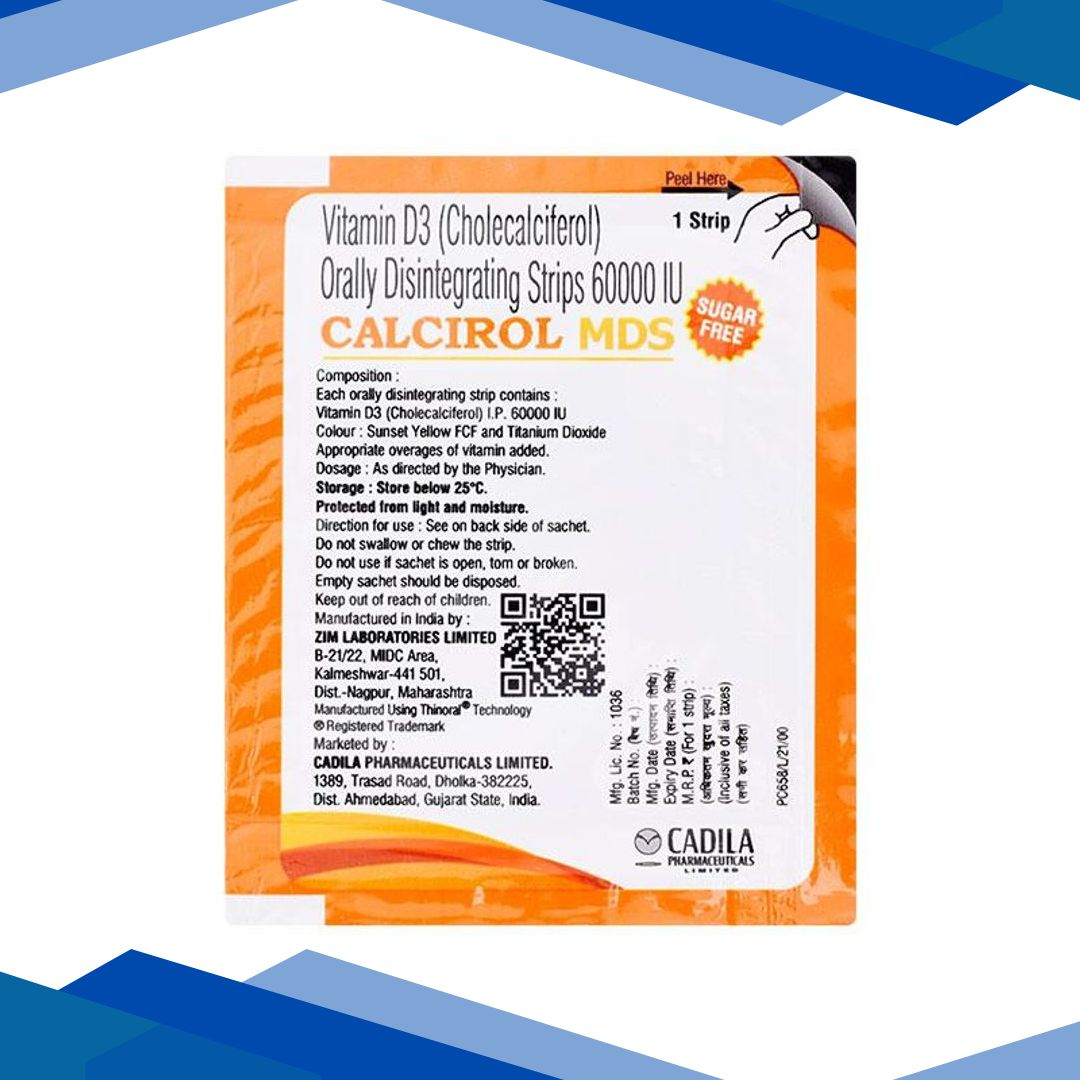 CALCIROL MDS SUGAR FREE Strip 1’s