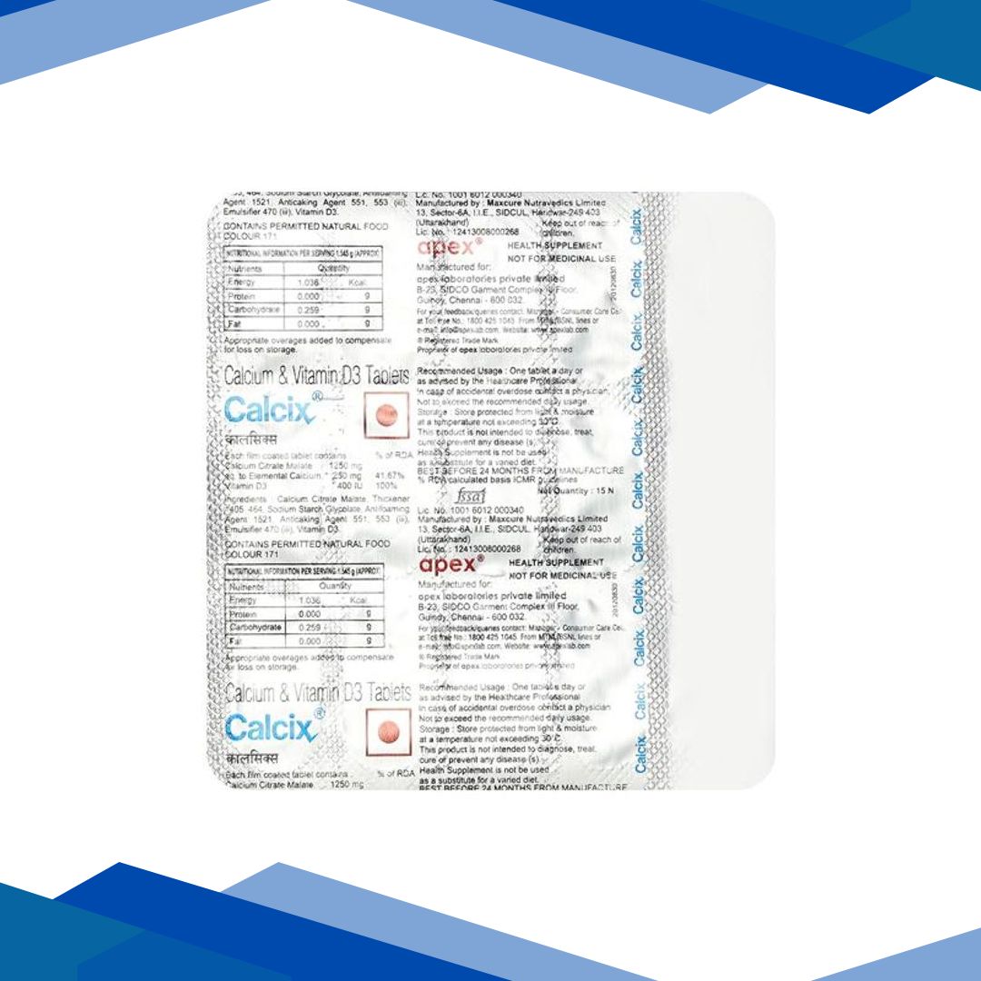 Calcix Tablet 15’S