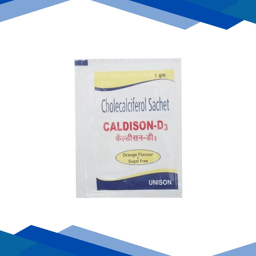 Caldison D3 Orange Flavour & Sugar Free Sachet 1gm