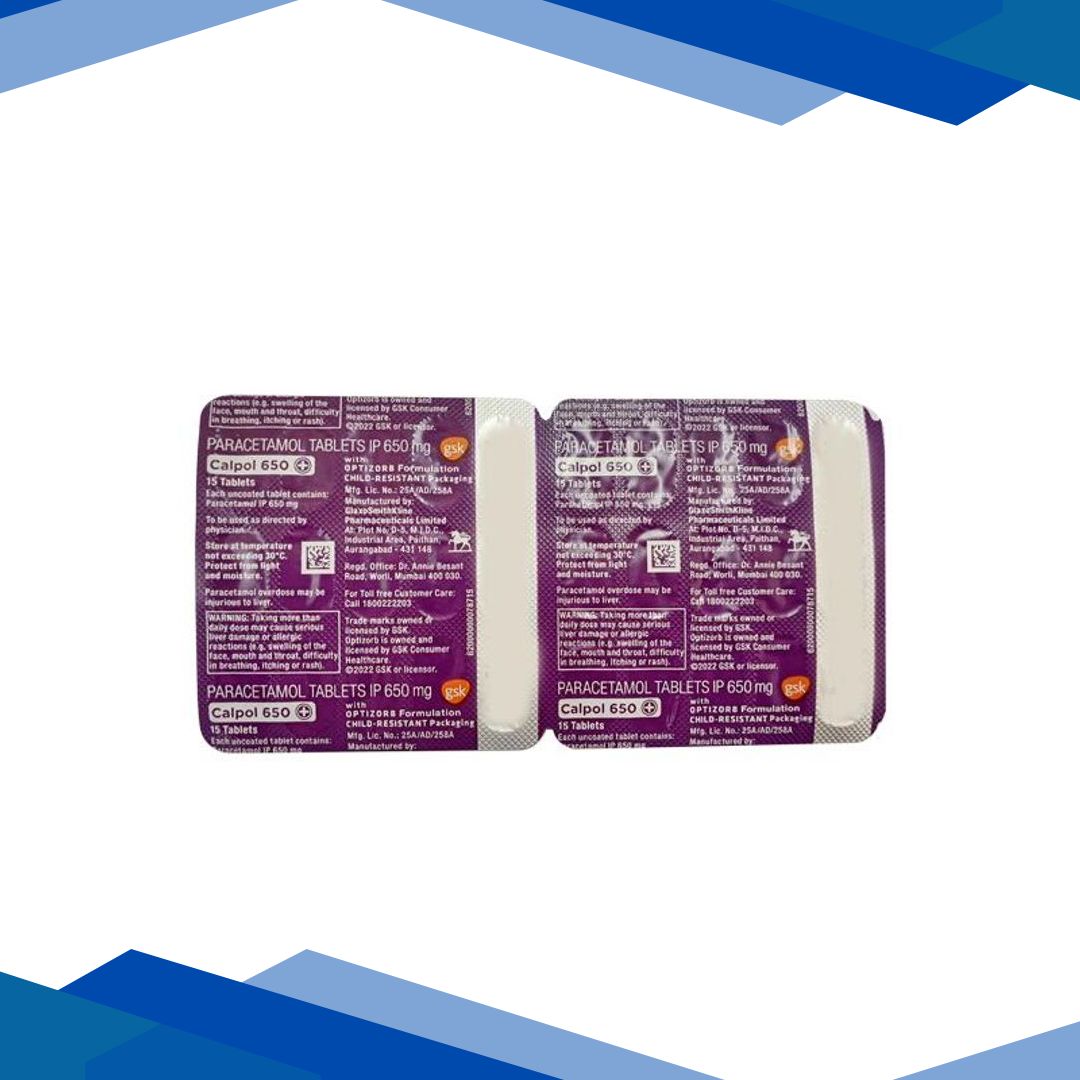 CALPOL 650 + Tablet 15’s