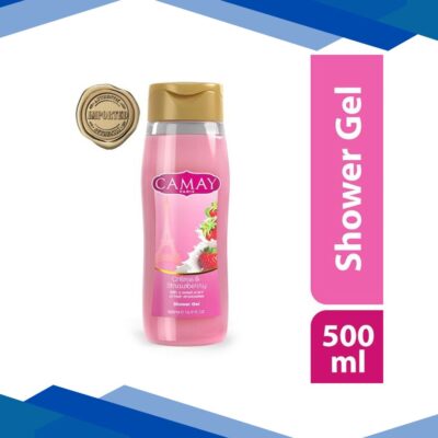 Camay Paris Creme And Strawberry Shower Gel – Sweet & Floral Scent 500 ml
