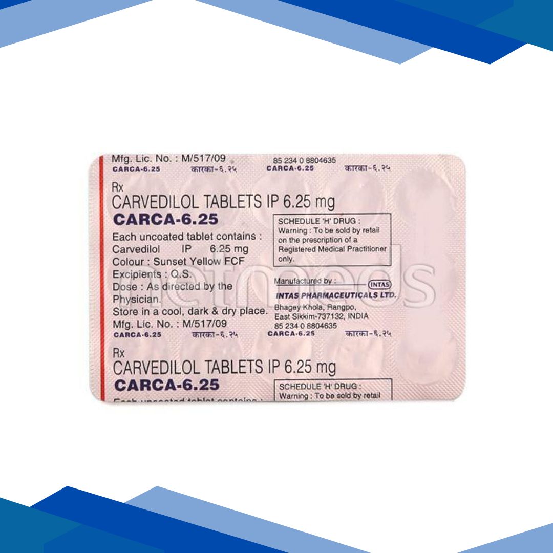 Carca 6.25mg Tablet 15’S