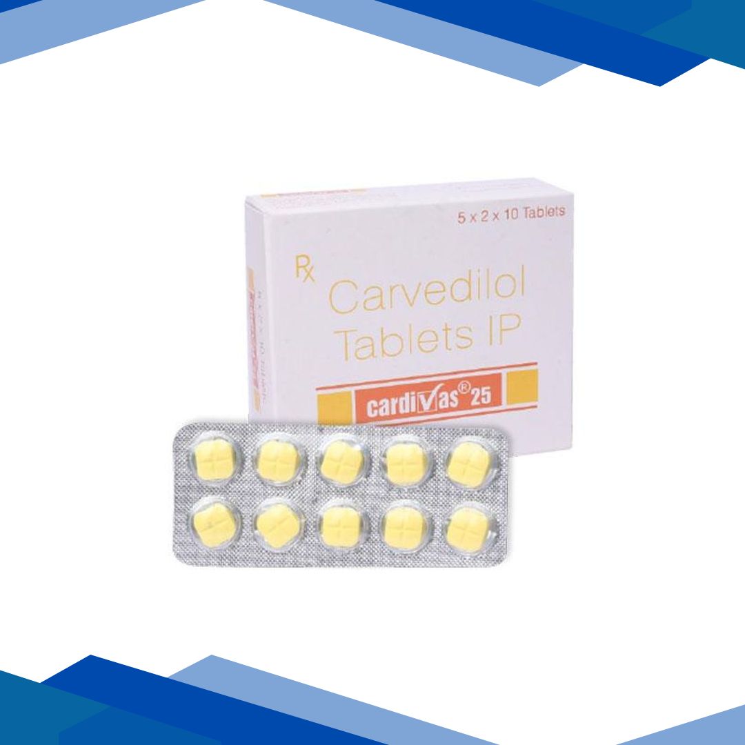 Cardivas 25mg Tablet 10’S