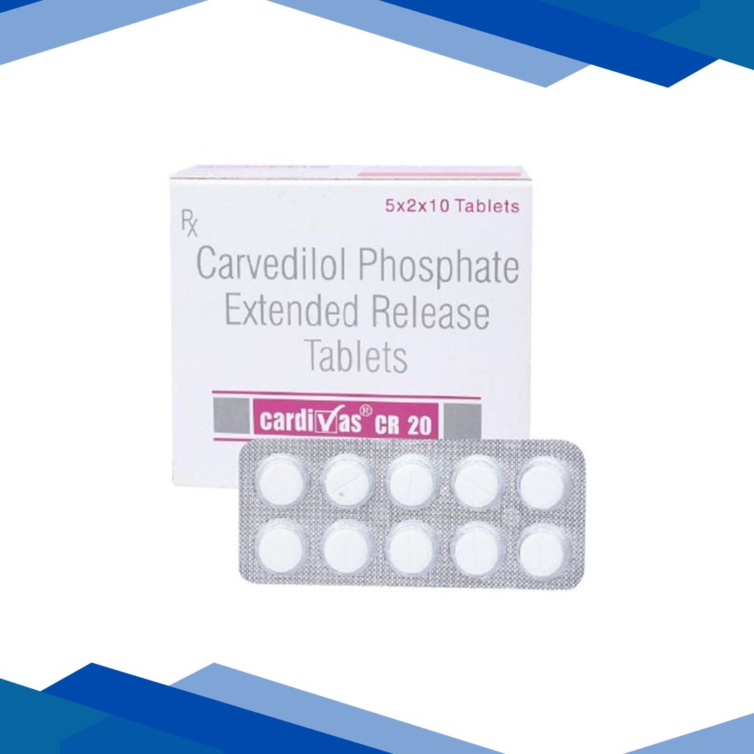 Cardivas CR 20mg Tablet 10’S