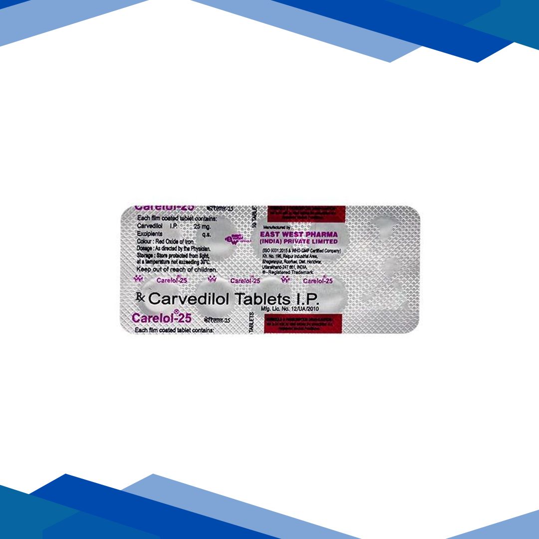 Carelol 25mg Tablet 10’S