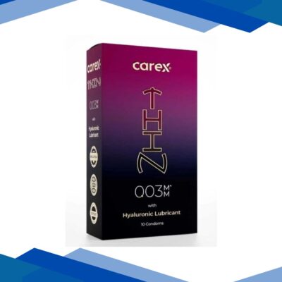 Carex 003 Hyaluronic Lubricant Condoms 3’s