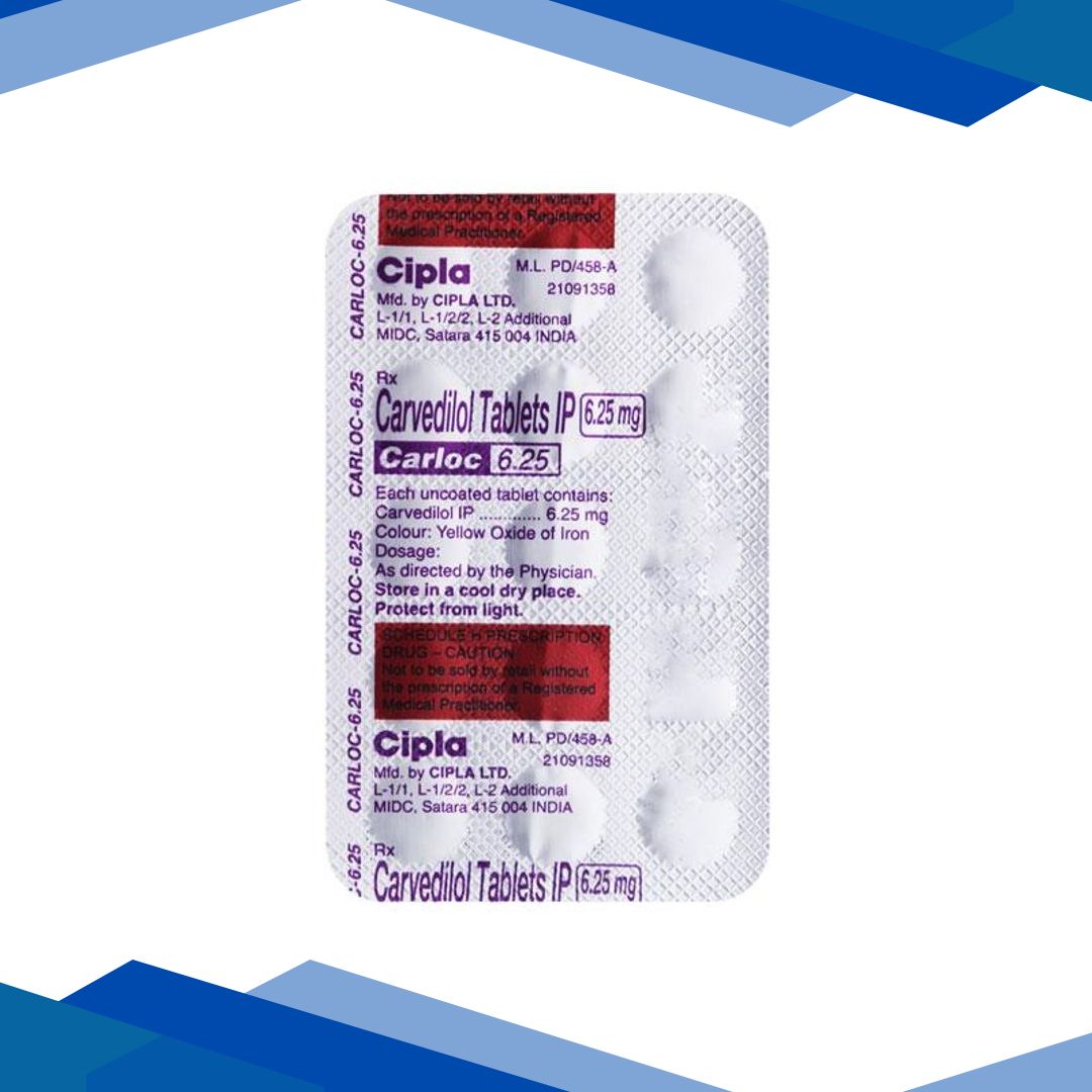Carloc 6.25mg Tablet 15’S