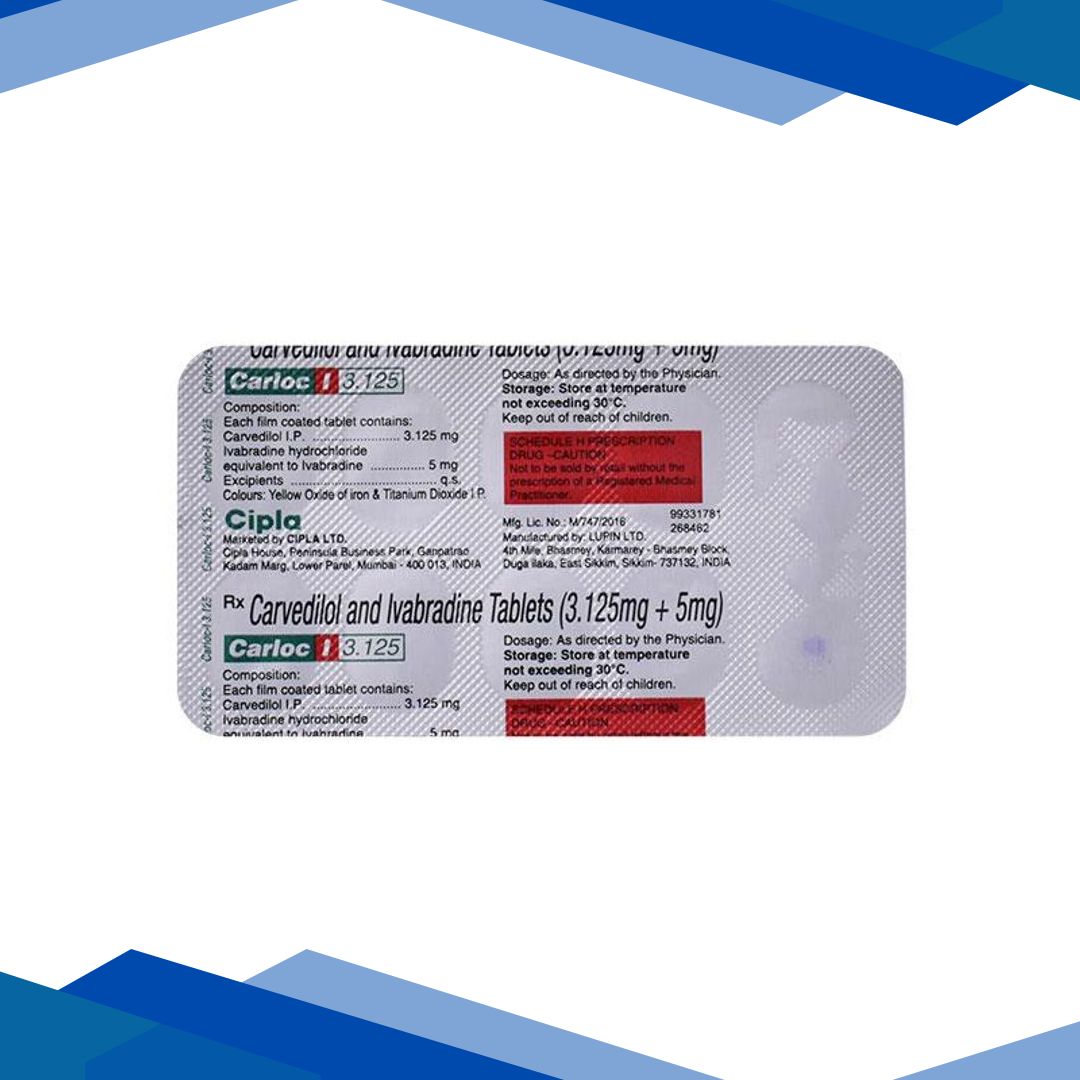 CARLOC I 3.125 Tablet 10’s