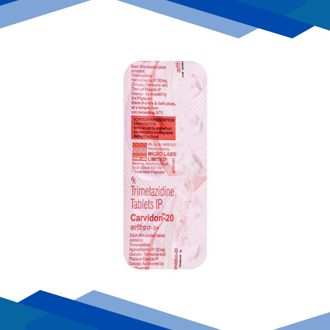 Carvidon 20mg Tablet 10’S