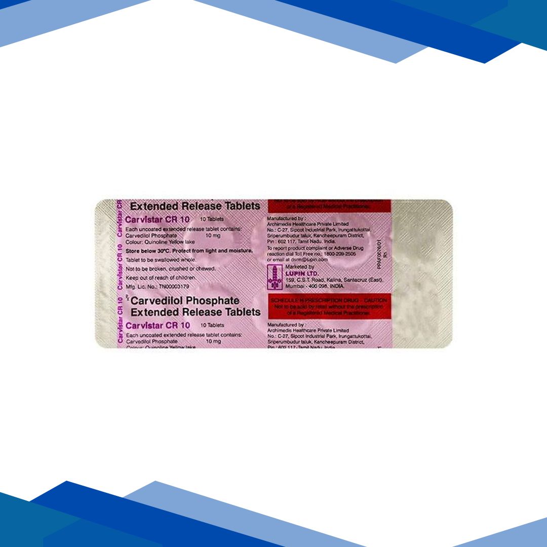 Carvistar CR 10mg Tablet 10’S