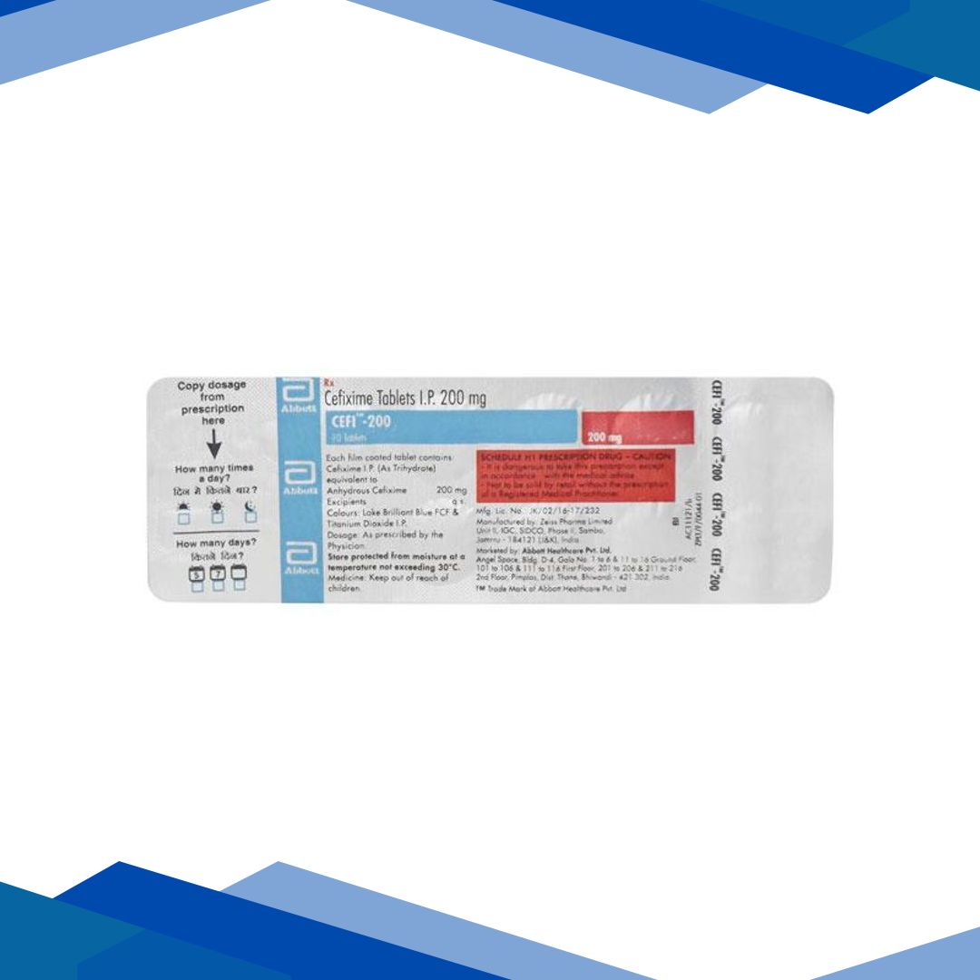 Cefi 200mg Tablet 10’S
