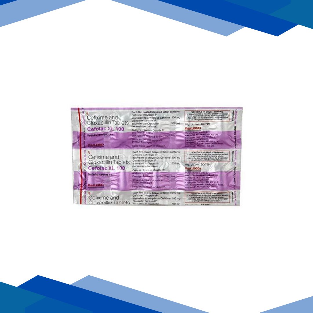 Cefolac XL 100mg Tablet 10’S