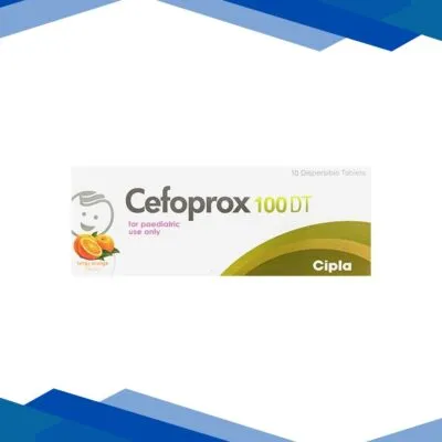 Cefoprox DT 100 Tangy Orange Flavour Tablet 10’s