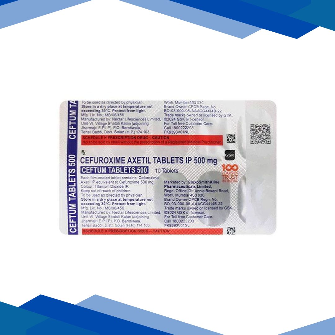 CEFTUM 500 Tablet 10’s