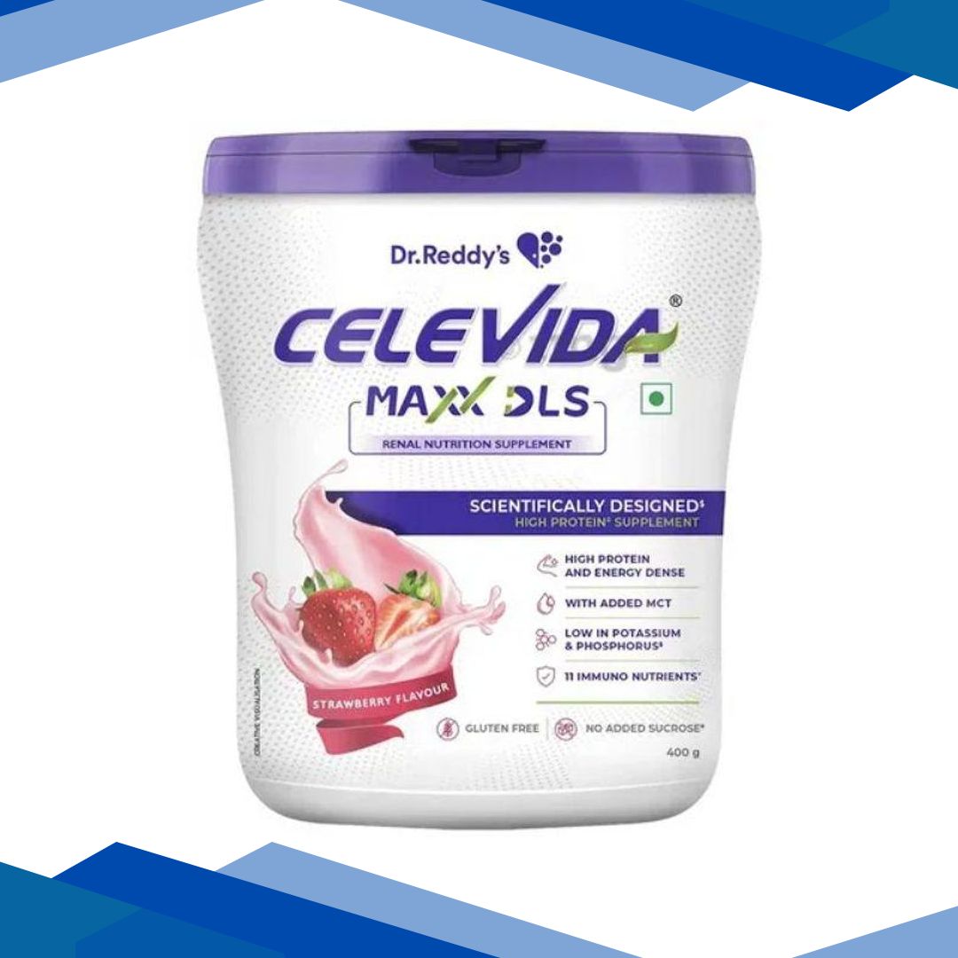 Celevida Maxx DLS Powder – Strawberry 400 gm