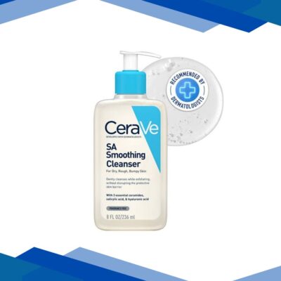 CeraVe SA Smoothing Cleanser For Dry, Rough & Bumpy Skin, Face wash with Salicylic Acid & Ceramides 236 ml
