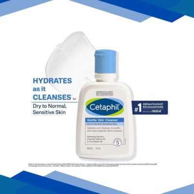 Cetaphil Gentle Skin Cleanser For Dry to Normal – Sensitive Skin 125 ml