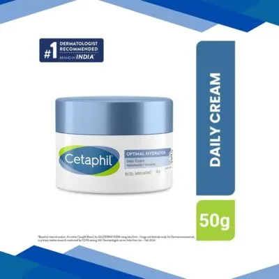 Cetaphil Optimal Hydration Daily Cream, Lightweight and Fast Absorption 50 gm
