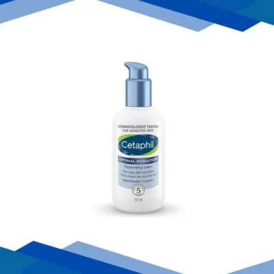 Cetaphil Optimal Hydration Replenishing Body Lotion, Lightweight and Non-Greasy 237 ml