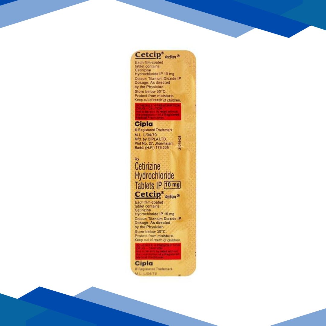 Cetcip 10mg Tablet 10’S