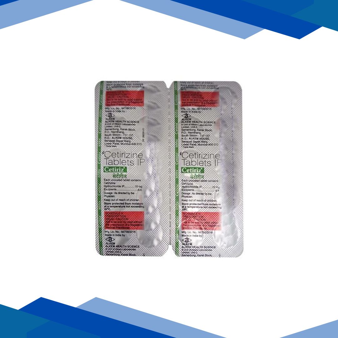Cetiriz 10mg Tablet 10’S