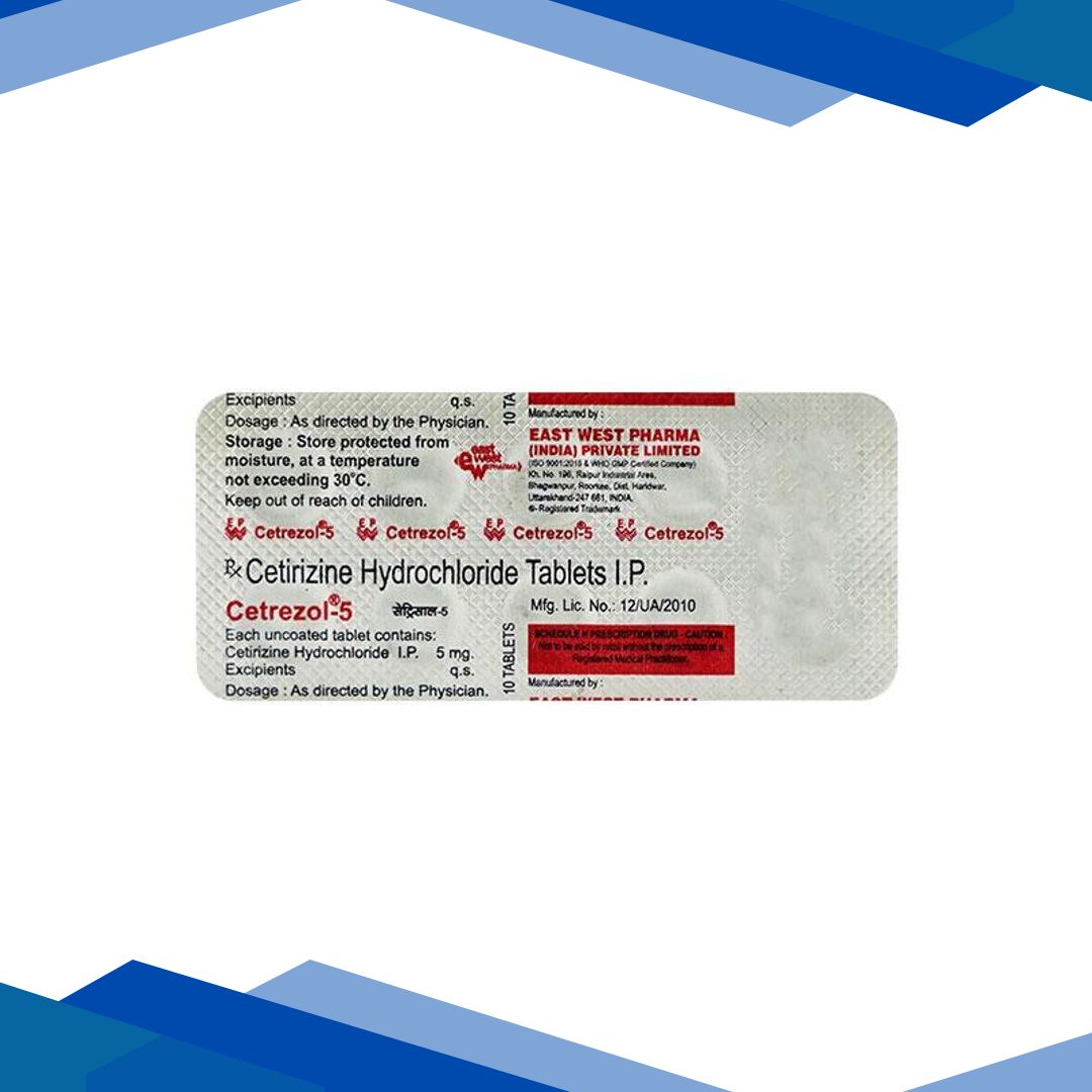 Cetrezol 5mg Tablet 10’S