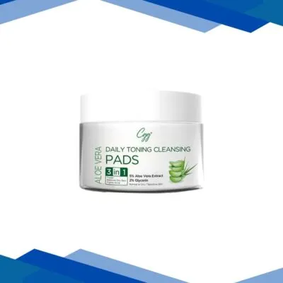 CGG Cosmetics Aloe Vera Daily Toning Cleansing Pads- All Skin Types 50 gm