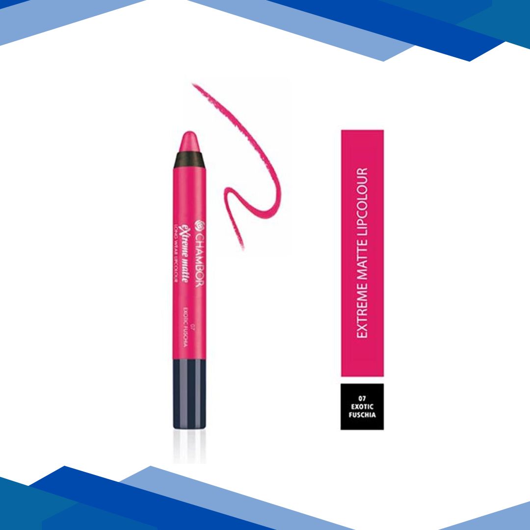 Chambor Extreme Matte Long Wear Lip Colour, Exotic Fuschia No.07 2.8 gm