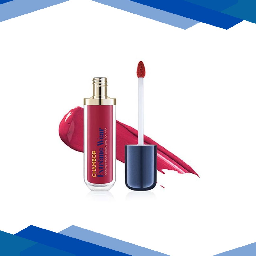 Chambor Liquid Lipstick, Hydrating Creamy Matte Pavia, Extreme Wear Transferproof Liquid Lipstick + HA 6 ml