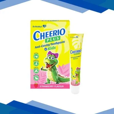 CHEERIO PLUS STRAWBERRY FLAVOUR KIDS ANTI CAVITY Tooth Paste 75g