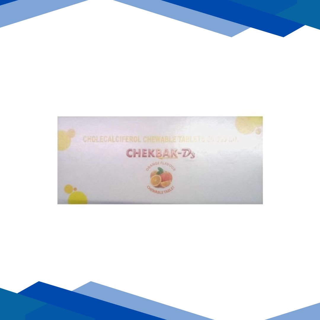CHEKBAK D3 ORANGE FLAVOUR Chewable Tablet 10’s