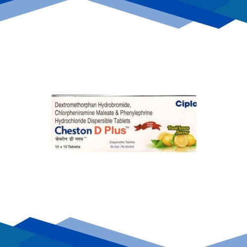 CHESTON D PLUS Sugar Free Trusil Lemon Flavour Dispersible Tablet 10’s