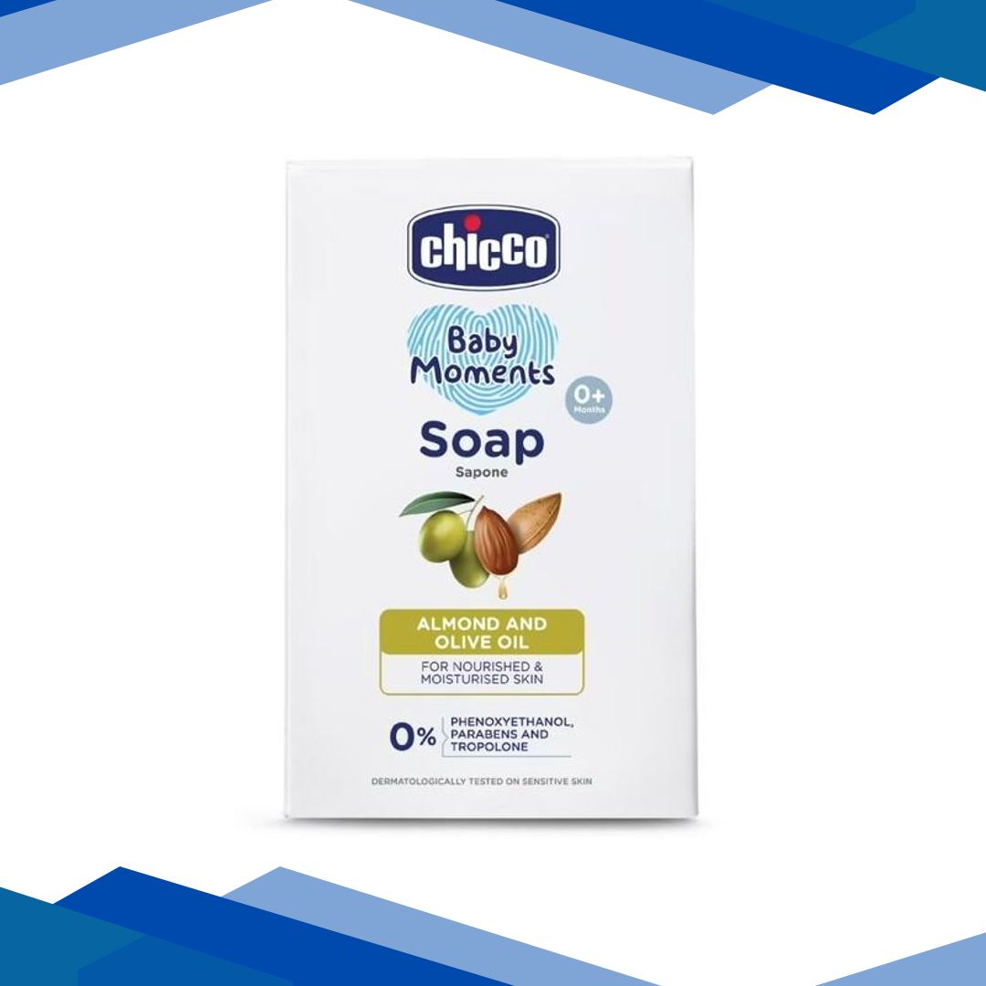 Chicco Baby Moments Soap – Almond and Olive Oil 125 gm