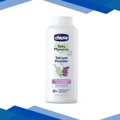 Chicco Baby Moments Talcum Powder (0+ Months) – Rice Starch & Allantoin 75 gm