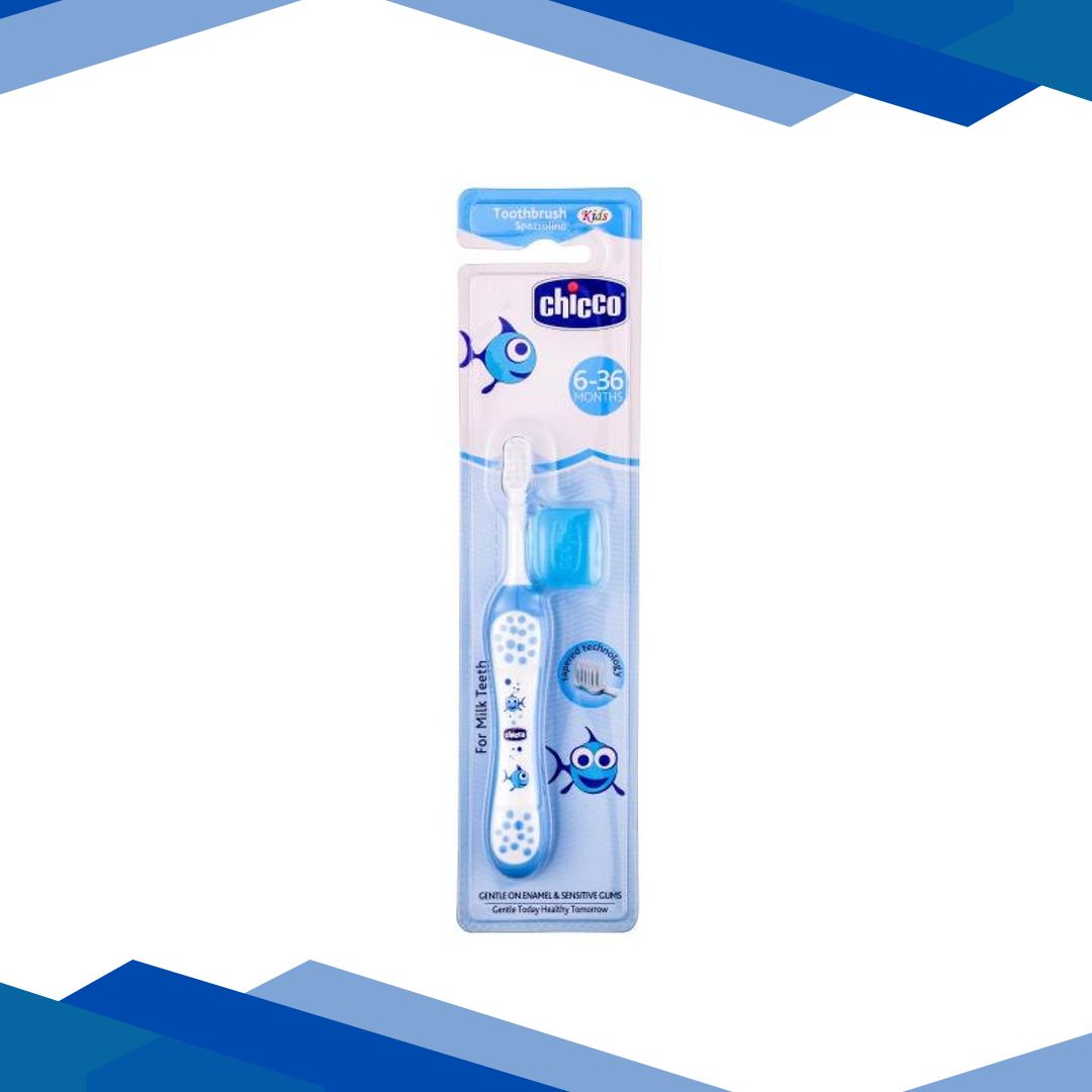 Chicco Toothbrush (6-36 Months) – Light Blue