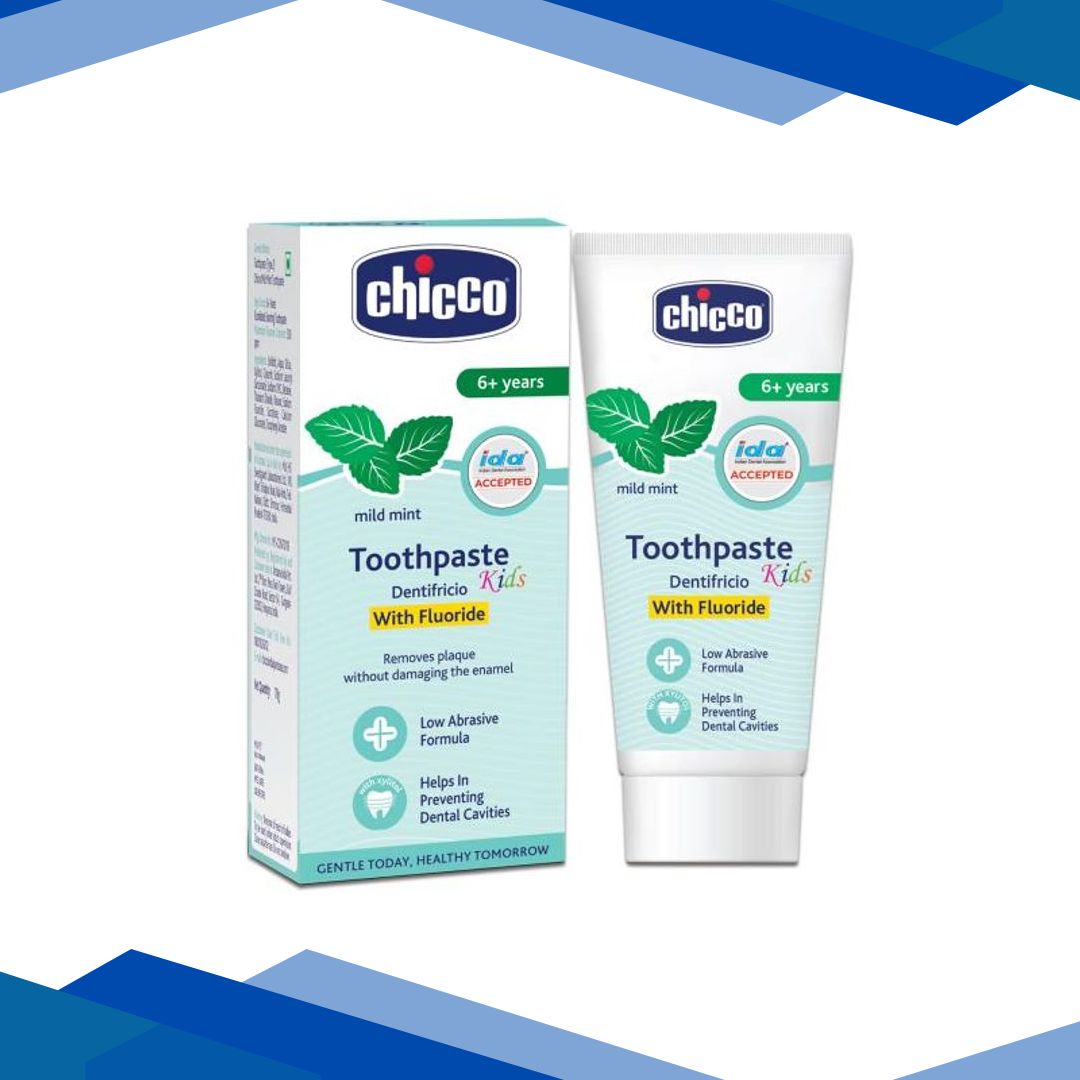 Chicco Toothpaste With Fluoride – Mild Mint (6+ Years) 70 gm